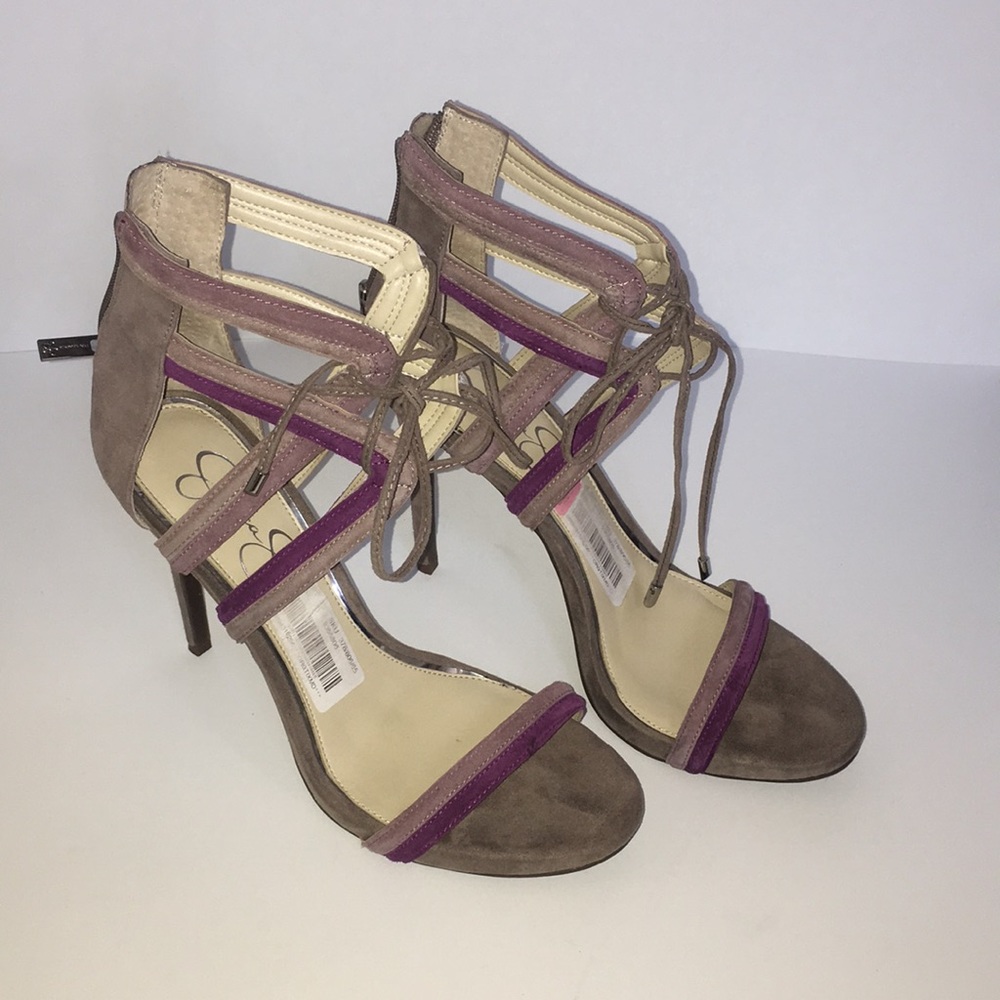 🌺Jessica Simpson Suede Strappy Heels w/ Ties 🌺